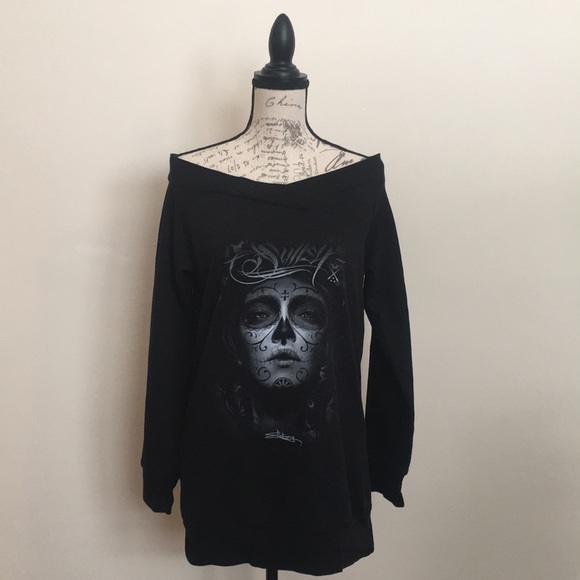 Sourpuss Tops - Sourpuss Dia De Los Meurto Top